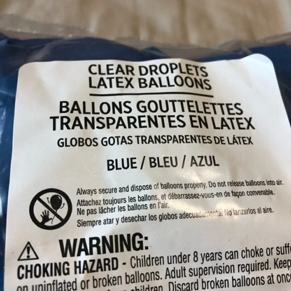 100 Pack Blue Party Balloons